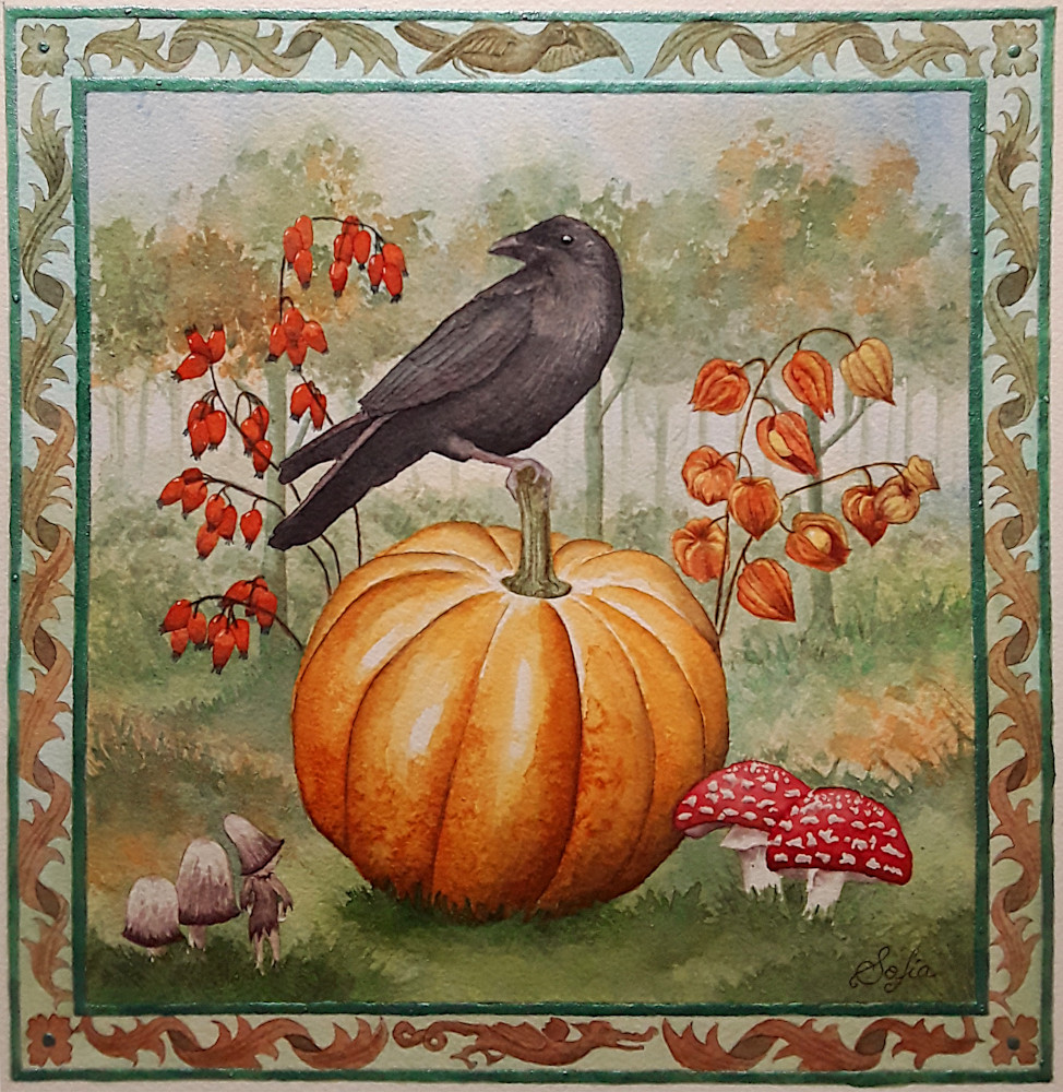 Samhain, aquarelle de Garance