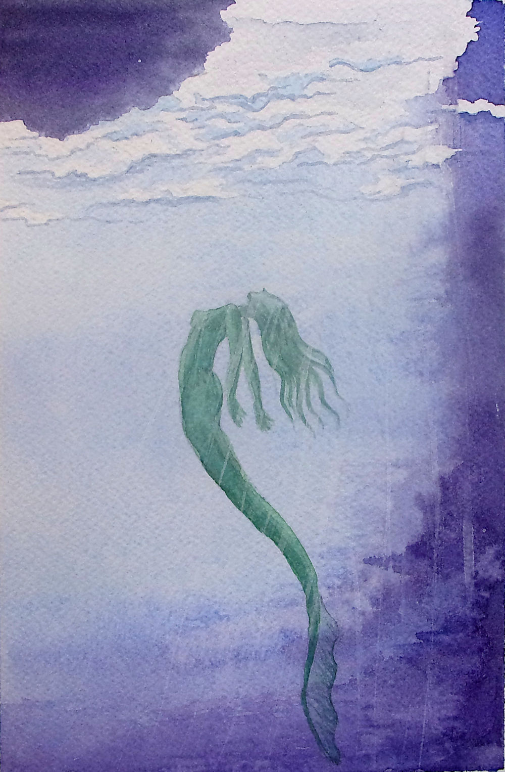 Sirène, aquarelle de Garance