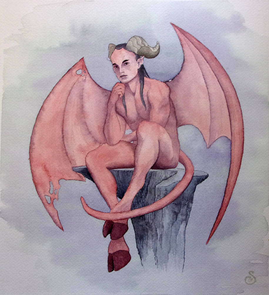 Tentation, aquarelle de Garance